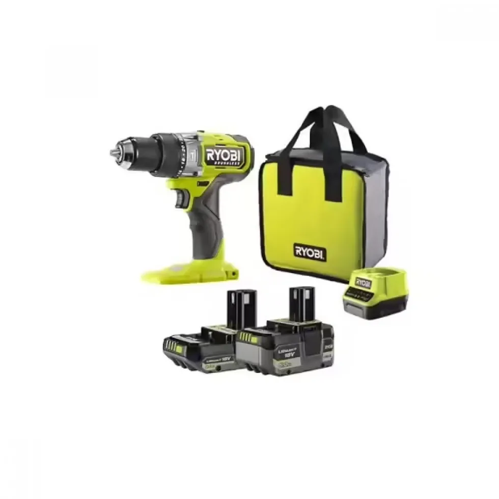 Perceuse-visseuse à percussion Brushless 18V-5,0Ah et 2,0Ah- RPD18BL2-252S RYOBI