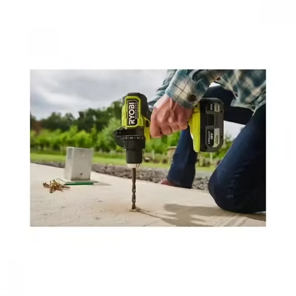 Perceuse-visseuse à percussion Brushless 18V-5,0Ah et 2,0Ah- RPD18BL2-252S RYOBI