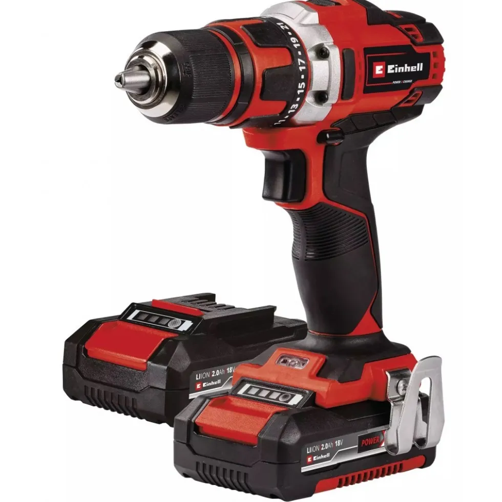 Perceuse visseuse sans fil TE-CD 18/40-1 Li (2x2.0 Ah) + coffret - Power X-Change EINHELL