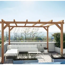 Pergola autoportante en bois lamellé-collé Stiges - 5 x 3 m MADERLAND