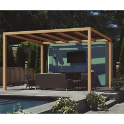 Pergola en bois lamellé-collé Santander 4 x 3 m MADERLAND