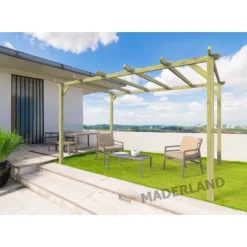 Pergola en bois massif BARCELONA-6x3 m MADERLAND