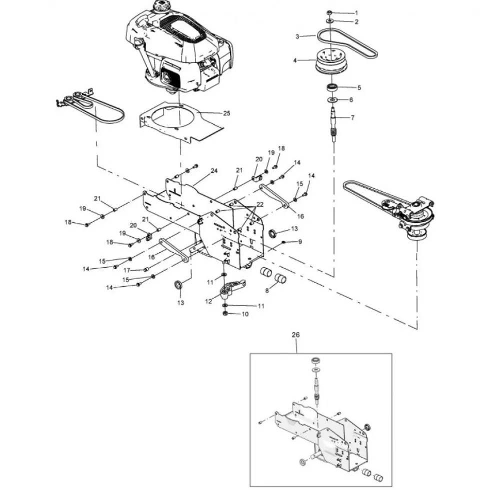 Pièces détachées pour motofaucheuse Minieffe M502 EUROSYSTEMS