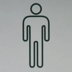 Pictogramme adhésif aluminium anidosé argent - 120 x 120 mm BILCOCQ