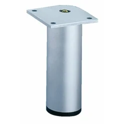 Pied de meuble aluminium rond HETTICH