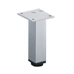 Pied de meuble carré en aluminium 30 x 30 HETTICH