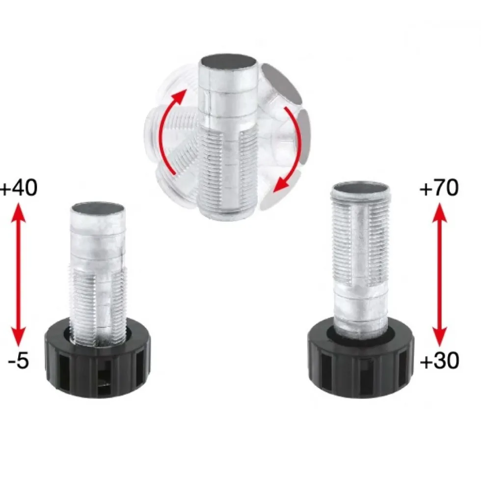Pied de meuble ronds grand réglable 345 CAMAR
