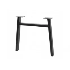 Pied de table en H style industriel en acier noir mat SYNERCIA