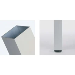 Pied snack en aluminium - carré 60 mm - Quadra 647 CAMAR