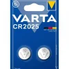 Pile bouton - CR2025 - lot de 2 - 3V - Lithium VARTA