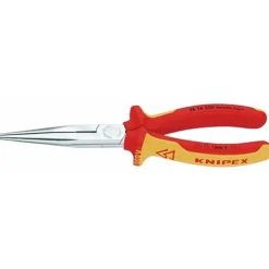 Pince à becs demi rond avec tranchants VDE isolée 1000V - 26 16 200 KNIPEX