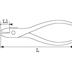Pince électronique coupante diagonale à tête ogivale 563-R - bi-matière SAM OUTILLAGE