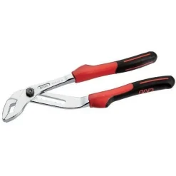 Pince multiprise chromée à branches superposées et manche bi-matière SAM OUTILLAGE