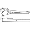 Pince multiprise chromée à branches superposées et manche en PVC SAM OUTILLAGE