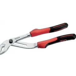 Pince multiprise chromée et polie à branches superposées avec clip inox SAM OUTILLAGE