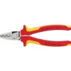 Pince à sertir les cosses - isolée 1000 V - 180 mm KNIPEX