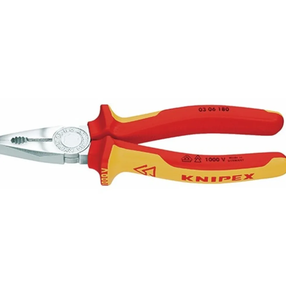 Pince universelle VDE isolée 1000V 180mm - 03 06 180 KNIPEX