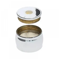 Piton d'embrasure pour tube de penderie rond-laiton chromé MOD