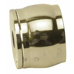 Piton d'embrasure pour tube de penderie rond-laiton poli BRICOZOR