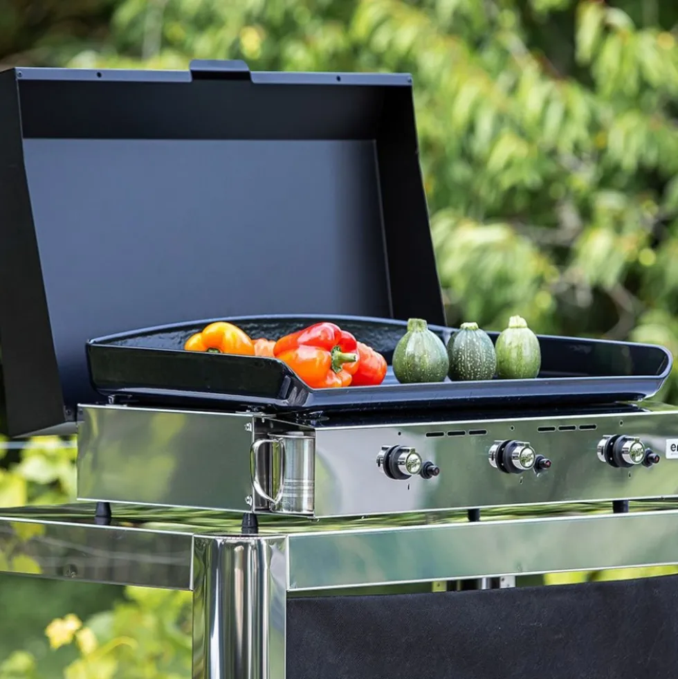 Plancha gaz 3 brûleurs 65cm Inox - Initial 65 ENO