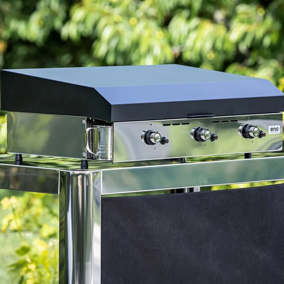Plancha gaz 3 brûleurs 65cm Inox - Initial 65 ENO
