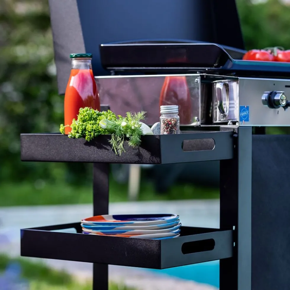 Plancha gaz 65cm inox sur chariot - Combo Initial 65 ENO