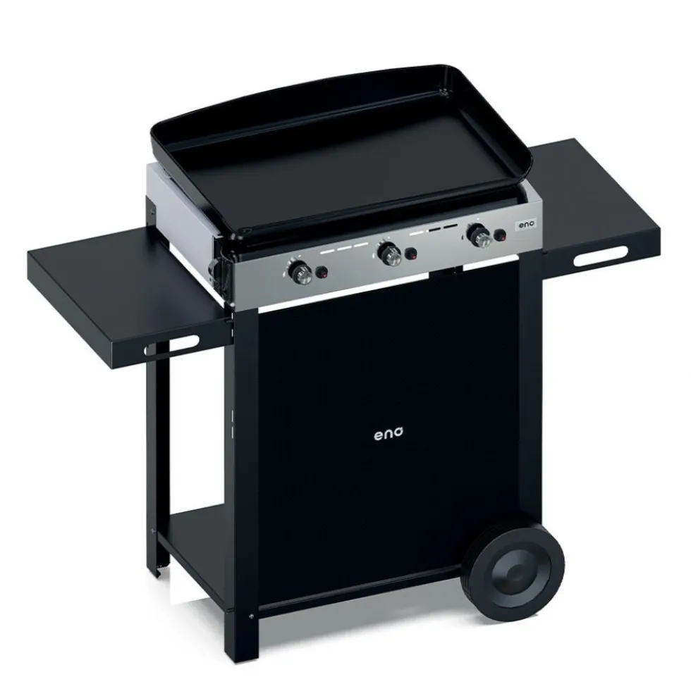 Plancha gaz 65cm inox sur chariot - Combo Initial 65 ENO
