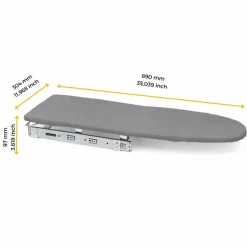 Planche à repasser pliable extractible Iron 2 - gris clair EMUCA