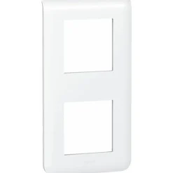 Plaque décorative verticale blanche - 2 x 2 modules - Mosaic LEGRAND