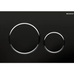 Plaque de commande double touche - Sigma 20 - noir GEBERIT