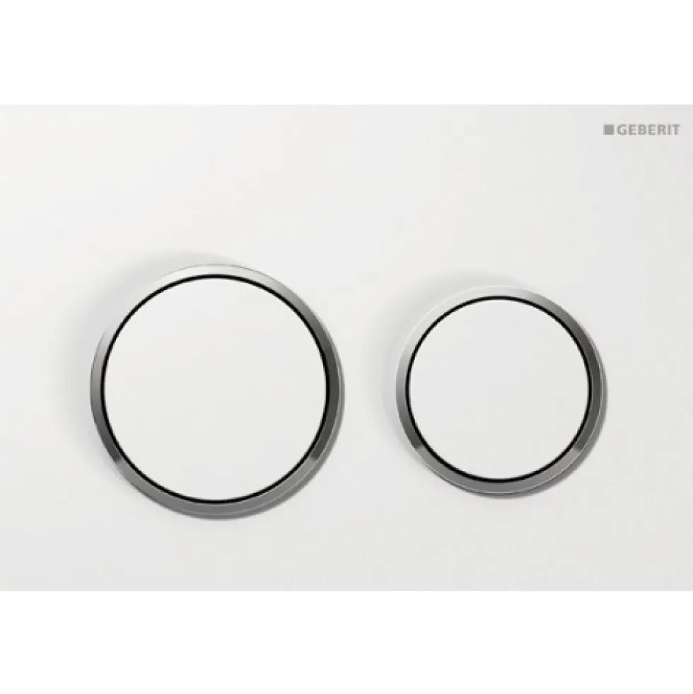 Plaque de commande double touche Omega 20 GEBERIT