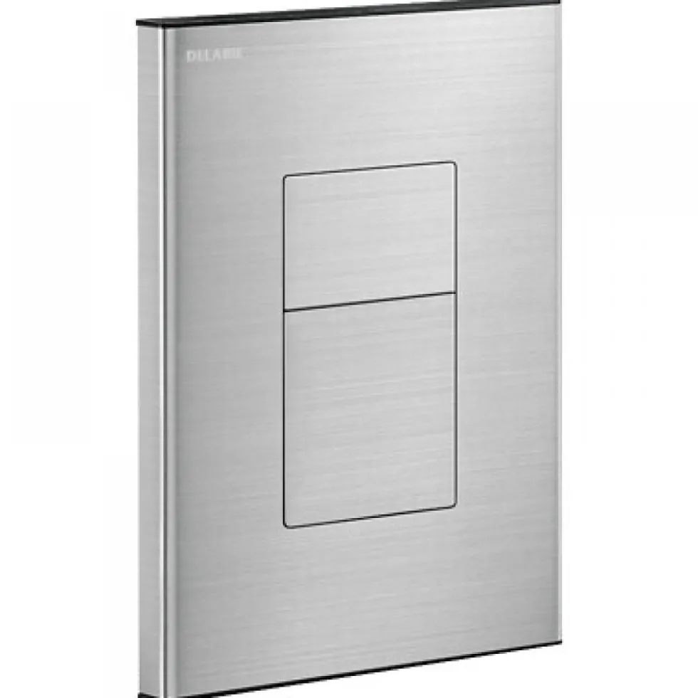 Plaque de commande WC double volume pour WC encastré Tempoflux 3 - carré DELABIE