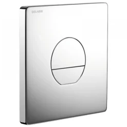 Plaque de commande WC double volume pour WC encastré Tempoflux 3 - rond DELABIE