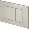 Plaque de commande WC double volume en inox Visign for Public 10 VIEGA