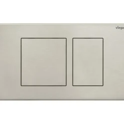 Plaque de commande WC double volume en inox Visign for Public 10 VIEGA
