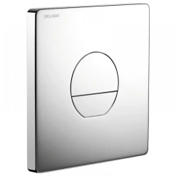 Plaque de commande WC double volume avec robinet temporisé Tempoflux 3 DELABIE