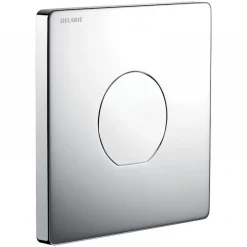 Plaque de commande WC simple volume avec robinet temporisé Tempoflux 3 DELABIE