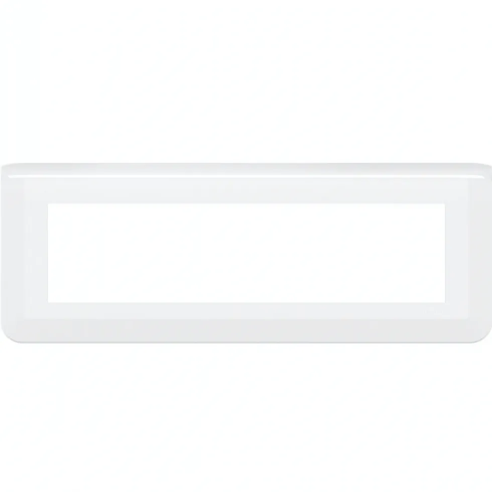 Plaque de finition horizontale Mosaic blanche - 8 modules LEGRAND