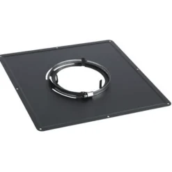 Plaque de propreté acier émail noir mat - 300 x 300 mm TEN