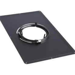 Plaque de propreté inox émail noir - dimensions 300 x 500 mm TEN