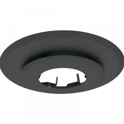 Plaque de propreté ronde noir mat pour tubage flexible inox TEN