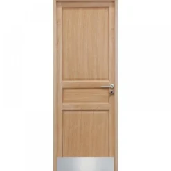 Plaque de protection de porte en acier inox 8/10 DUVAL