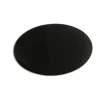 Plaque de sol crystal noir - poêle à bois et poêle à granulés - ronde LA NORDICA EXTRAFLAME