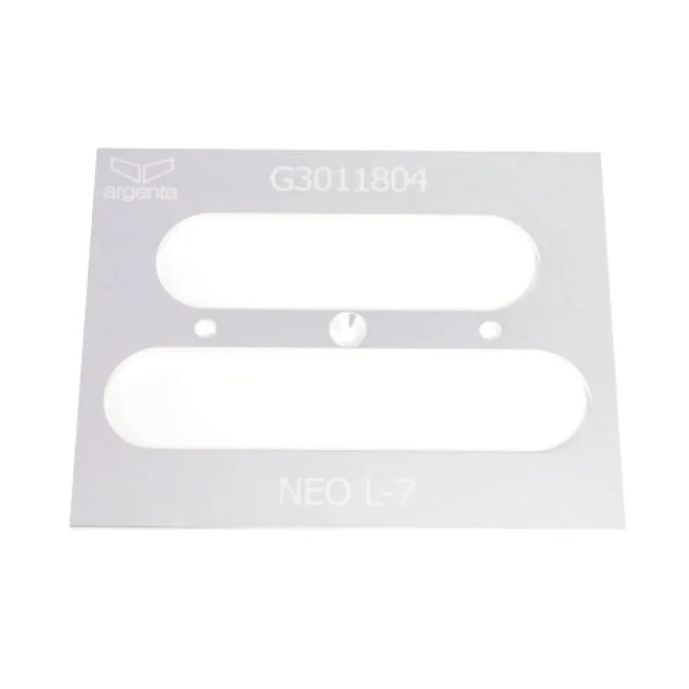Plaque d'insertion pour gabarit de fraisage universel pour paumelles ARGENTA