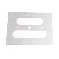 Plaque d'insertion pour gabarit de fraisage universel pour paumelles ARGENTA