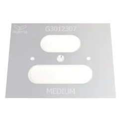 Plaque d'insertion pour gabarit de fraisage universel pour paumelles ARGENTA