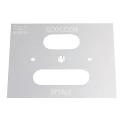 Plaque d'insertion pour gabarit de fraisage universel pour paumelles ARGENTA