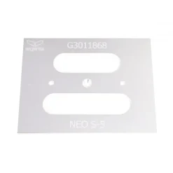 Plaque d'insertion pour gabarit de fraisage universel pour paumelles ARGENTA