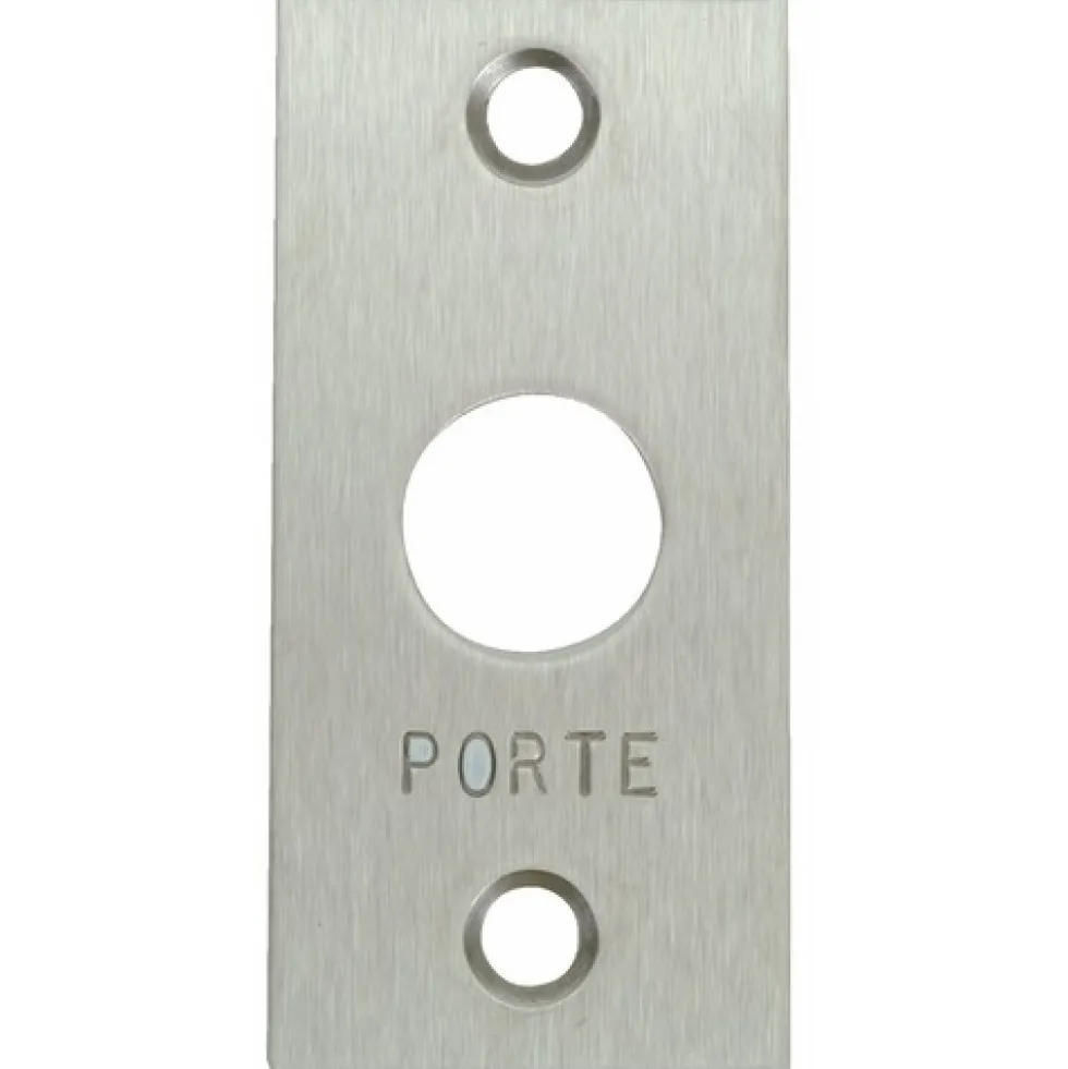 Plaque en inox pour bouton poussoir CDVI