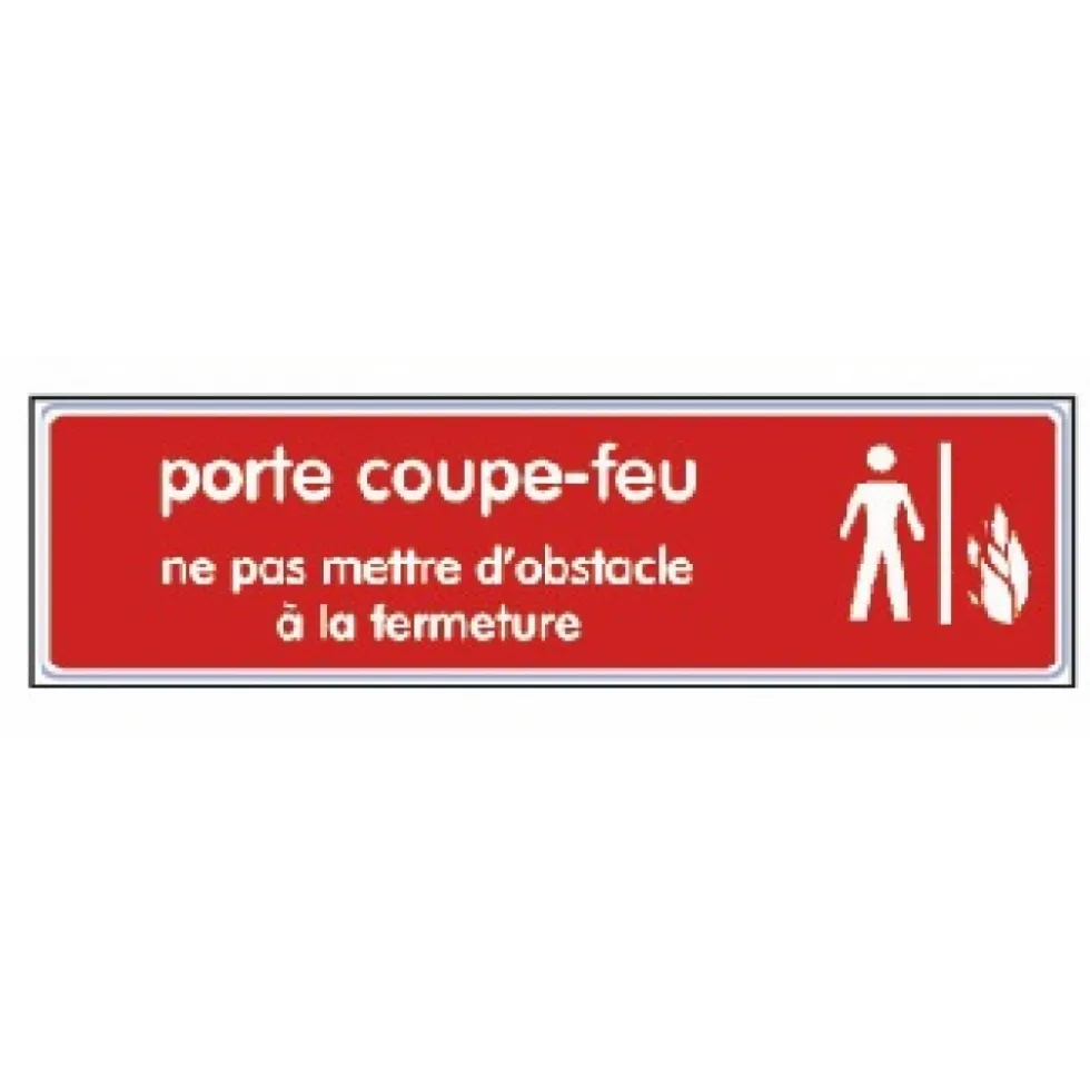 Plaquette signalétique en plexiglass - 170 x 40 mm NOVAP